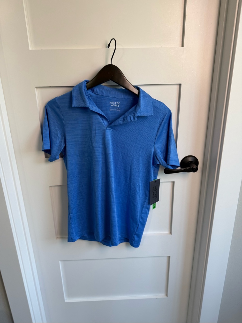 Athletic Works Men's Royal Blue Performance Polo